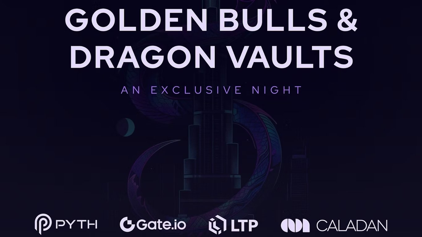 Golden Bulls and Dragon Vaults: An Exclusive Night at Token2049 Dubai | LTP X Pyth.Network X Gate.io X Caladan | April 18th, 2024